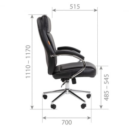 Кресло руководителя Chairman 794 экокожа Черный_5