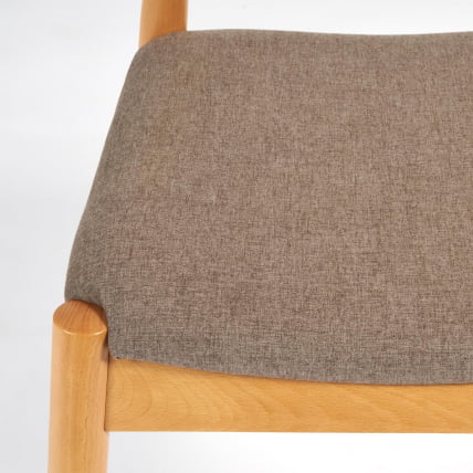 Стул мягкое сидение BULL каркас бук, сиденье ткань, 54,5*54*75см, Натуральный + Коричневый_4