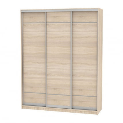 Шкаф-купе B-220х180х60-3(ДСС-D7D7D7)_0