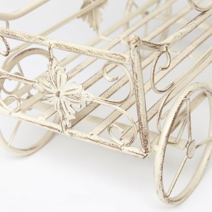 Цветочница Secret de Maison CARRIAGE (mod. PL08--6954) металл, 40х23х55см, Античный белый (Antique White)_14