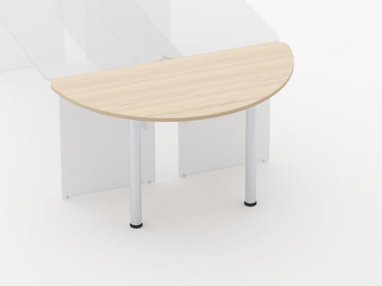 Приставка-полукруг для двух столов Glassy 2.18 Туя_1