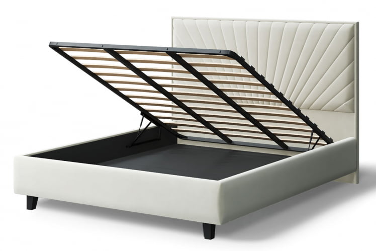 Кровать Леона, 2000x1600мм, серо-белый_3