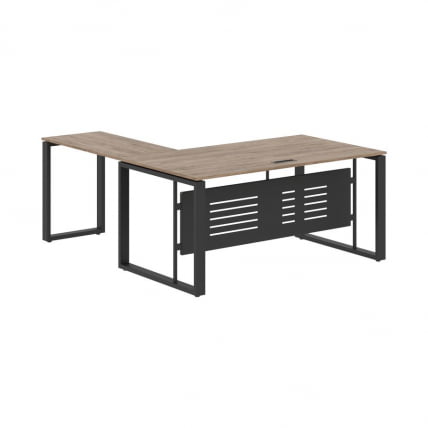 Стол с боковой приставкой ENIO ECT 1619M Кария Пальмира/Антрацит_0