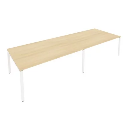 Переговорный стол (2 столешницы) Metal System Б.ПРГ-2.5 Акация/Белый_0