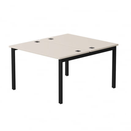 Бенч-система на 2 места на металлокаркасе, опоры 45 гр Everprof EVO 254S015 Кашемир Черный_0