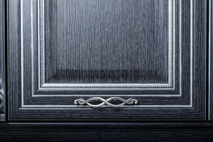 Кухонный гарнитур 2200 Италия №04 Черный Дуб темный_1