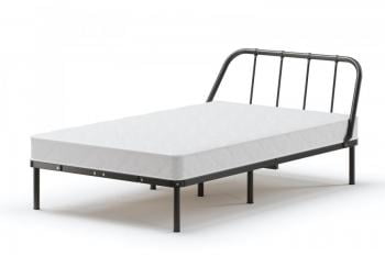 Кровать Мира с ортопедическими латами Материал фасада: Металл; Спальное место: 1400х2000 мм; Цвет: Черный_0