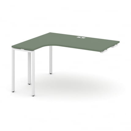 Стол-приставка к опорной тумбе/шкафу (левый) CONCEPT CN.OSAPR-005(L) Сандал Янтарный Белый_0