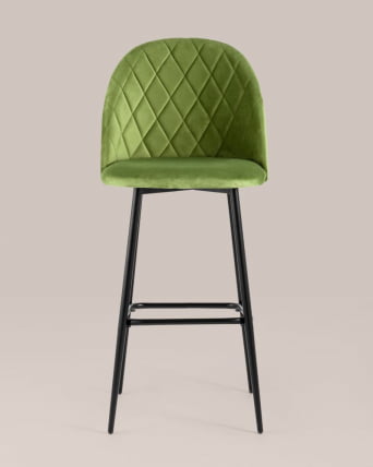 Стул барный Марсель Б велюр Травяной_2