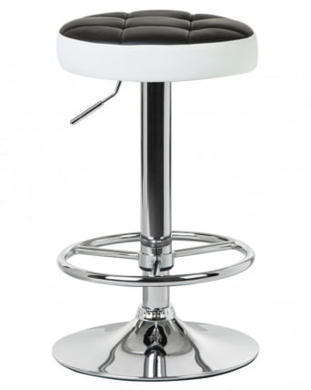 Табурет барный DOBRIN BRUNO Черно-белый_0