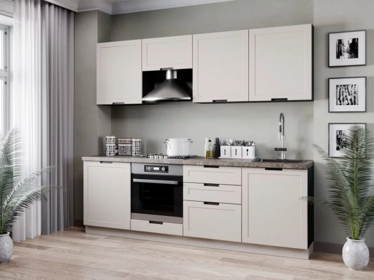 Тумба кухонная 600 для встраиваемой техники Джамис ЛД 296.250.000.140 Черный Кашмир_1