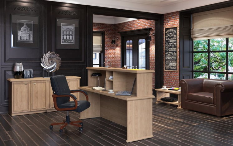 Стойка ресепшен RMS 200 Орех гарда_4