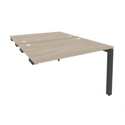 Стол-приставка двойной на П-образном м/к к опорным элем. ONIX O.MP-D.SPR-2.8 Дуб Аттик/Антрацит_0