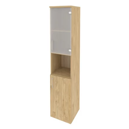 Шкаф высокий узкий правый ONIX O.SU-1.4(R) Тиквуд Светлый_0