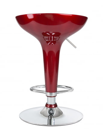 Стул барный DOBRIN BOMBA Бордовый металлик_4