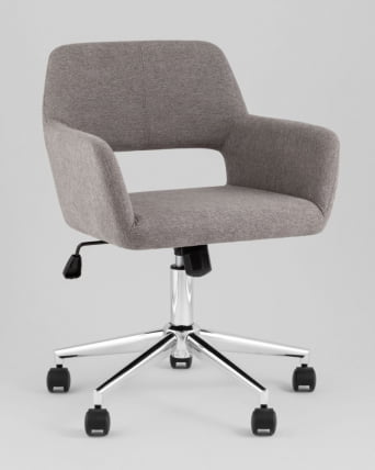 Стул офисный ROSS рогожка темно-серый_0