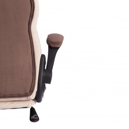 Кресло офисное BAZUKA флок , коричневый/бежевый/коричневый перфорированный, 6/7/6/06_12