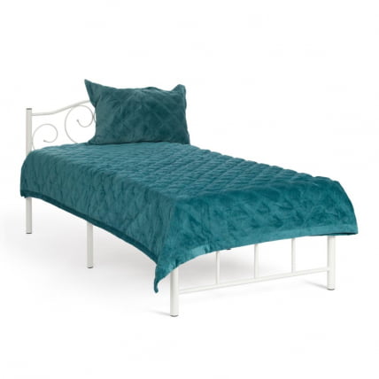 Кровать MALVA (mod. 9303) металл, 90*200 см (Single bed), White (белый)_0