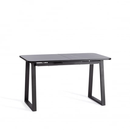 Стол MALTIDO ЛДСП/HPL/металл, 130 х 75+30 х 75 см, Мрамор черный/черный_3