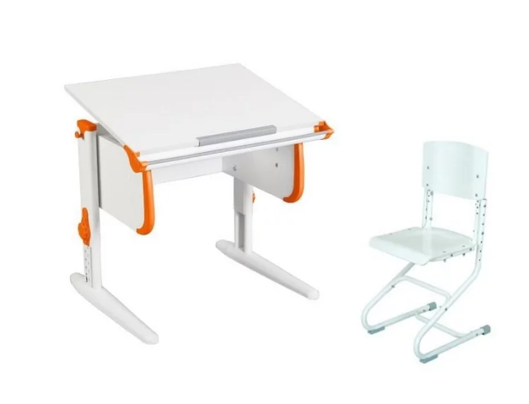 Стол универсальный трансформируемый Parta 1/75 + Stul Белый Оранжевый_0