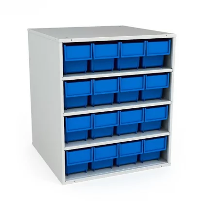 Кассета К-01/2 Кассета (16 ящиков Б 400х92х100 мм синие)_0