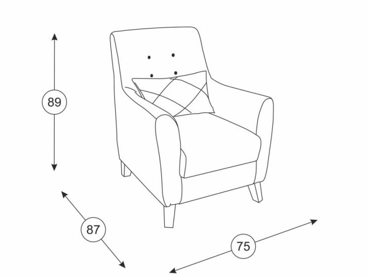 Кресло Френсис ТК 510 Офелия 1 Бежевый Офелия 5 Коричневый_1