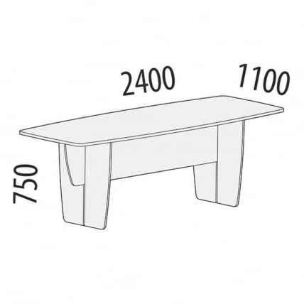 Стол для переговоров Альфа 61.72 Ольха_1