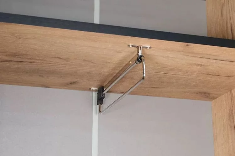 Шкаф двухстворчатый Ольга-Лофт 3 Дуб Крафт золотой Темно-серый_3