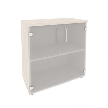 Шкаф низкий широкий (2 низких фасада стекло) ONIX O.ST-3.2 Денвер Светлый_0