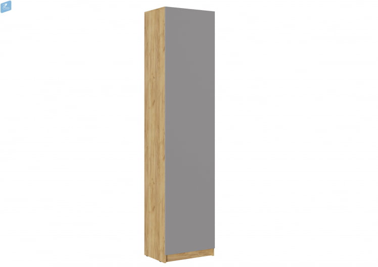 Шкаф БОСТОН ШК-003  дуб крафт золотой/Шифер серый_1