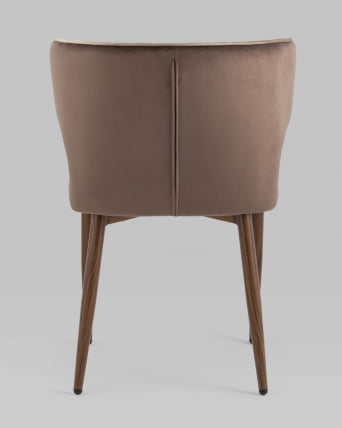 Стул Матео с кантом велюр Коричневый_5