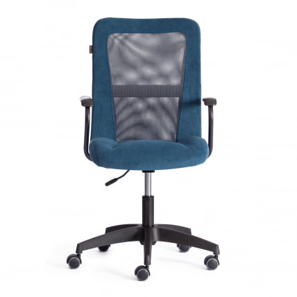 Кресло STAFF флок/ткань, синий/серый, 32/W-12_4