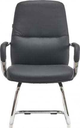 Кресло для посетителей Everprof Vesta CF Экокожа Черный_1