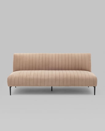 Диван прямой Дрезден велюр Бежевый_2