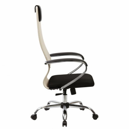 Кресло руководителя BRABIX PREMIUM Ultimate EX-800 хром Черное/бежевое_4