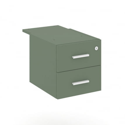 Тумба подвесная с двумя ящиками CONCEPT CN.PT-004 B/W Кобо Белый_0