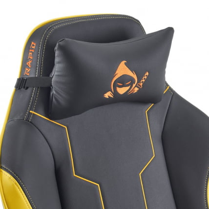 Кресло геймерское Everprof Rapid Экокожа Желтый_9