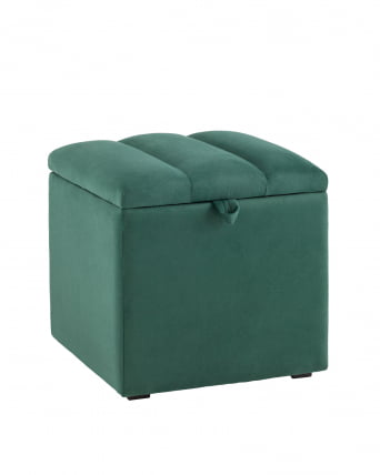 Пуф с крышкой Нильсон велюр Зеленый_0