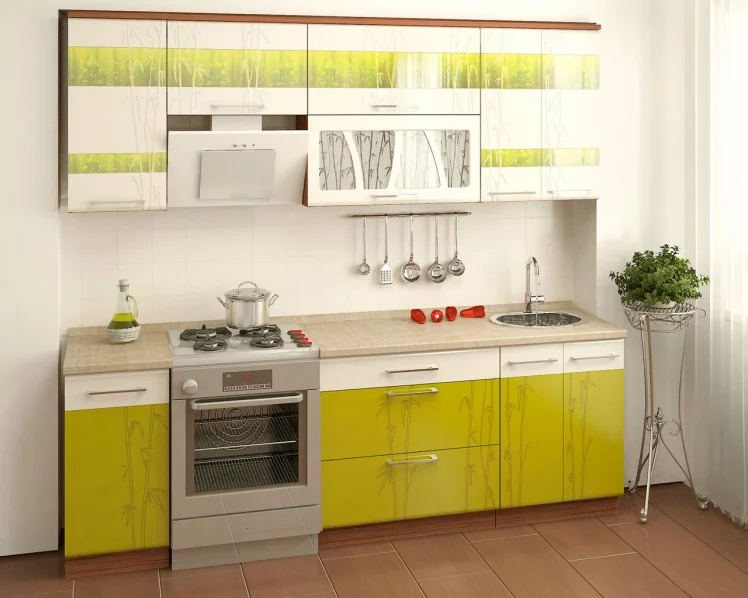 Кухонный гарнитур прямой (240 см) Тропикана 17 Набор 10_0