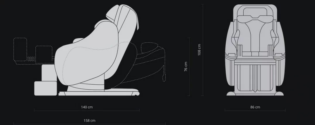 Массажное кресло Duet Слоновая кость_7