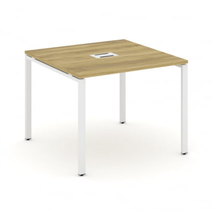 Стол переговорный (1 столешница) CONCEPT CN.PRG-011 Дуб Винченцо Белый_0