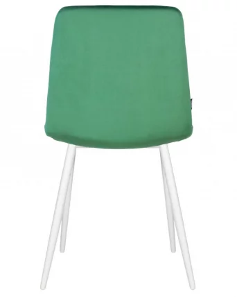 Стул обеденный DOBRIN CHILLY (Темно-зеленый Holland 30, основание белое)_4