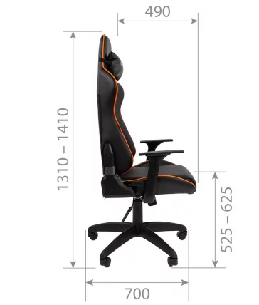 Кресло для геймеров CХАИРМАН ДРАЙВ (ГАМЕ) 40 Черный-красный / CHAIRMAN (GAME)_6