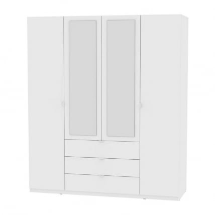 Шкаф распашный R-198х180х60-3-TR-M(Белый)_0