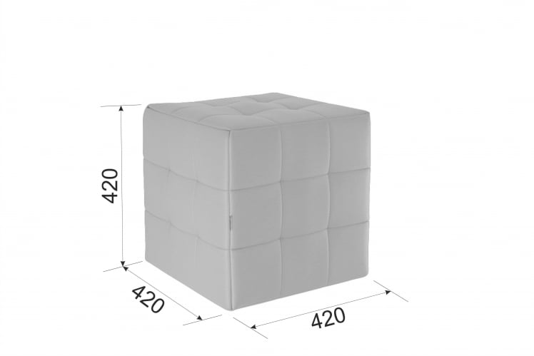 Пуф Рубик PM-003.1 крем (экокожа)_1