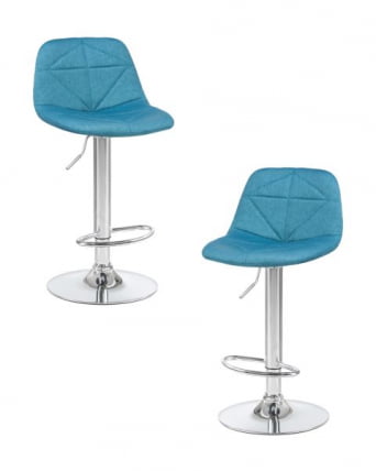 Стул барный DOBRIN DINA (синий) 2 шт_0