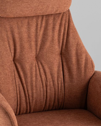 Кресло офисное TopChairs Neoma терракотовый ткань_7