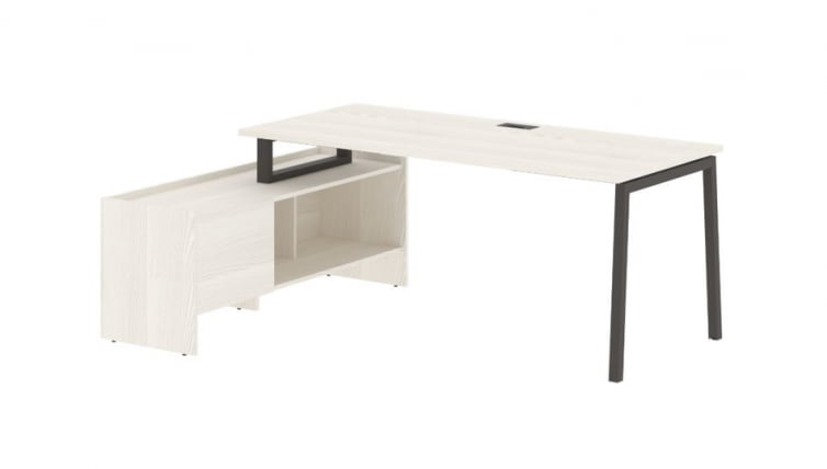 Стол с тумбой EDIS ELCT 19814 Ясень Траун Мокко_0