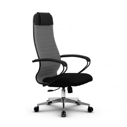 Кресло офисное МЕТТА B 1b 21/K130, Основание 17834 Комплект 3 Светло-серое Черное_1