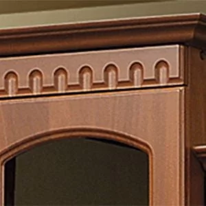 Шкаф-витрина угловой Гармония-4 (Итальянский орех)_2